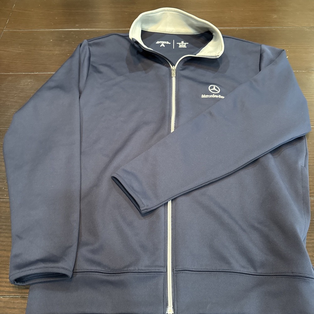 Antiqua Mercedes Benz Embroidered Full Zip Jacket Men's Sz M